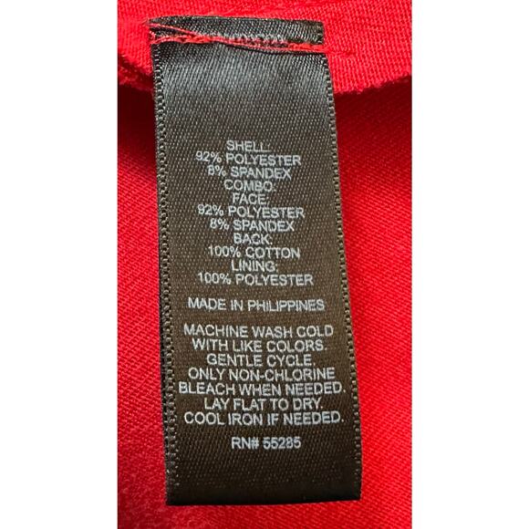 NWT Express Strapless Dress Red Bodycon Scuba Mermaid Ruffle Hem Size 6 - Picture 12 of 12